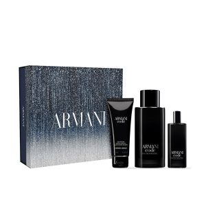 Giorgio Armani Armani Code Pour Homme zestaw woda toaletowa 125ml + woda toaletowa 15ml + żel pod prysznic 75ml dla mężczyzn