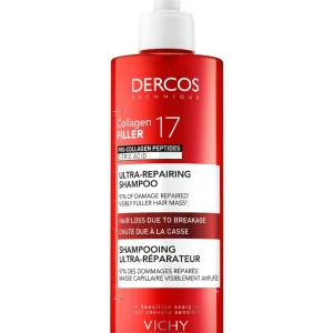 Vichy Dercos Collagen 17 Filler Ultraregenerujący szampon do włosów, 400 ml