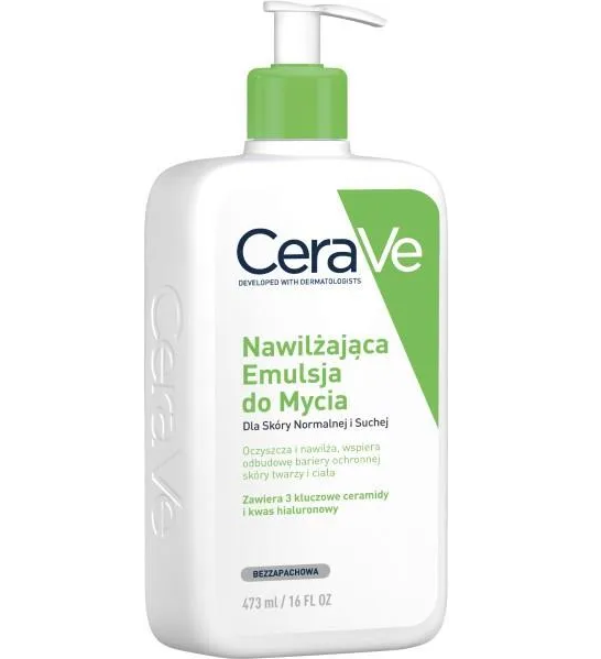 CeraVe nawilżająca emulsja do mycia z ceramidami dla skóry suchej i bardzo suchej 473 ml